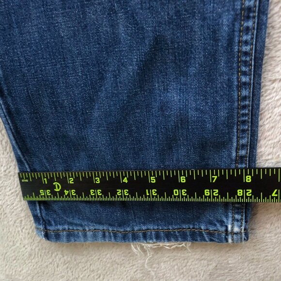 Levis Mens Jeans Size 34x32 514 Slim Straight Classic Fit Blue Denim Casual - Picture 4 of 16